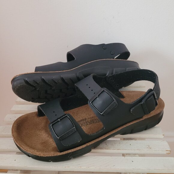 Birkenstock Milano "Professional" Black Sandals-Size 39-SEE CAPTION!!! - Picture 4 of 11